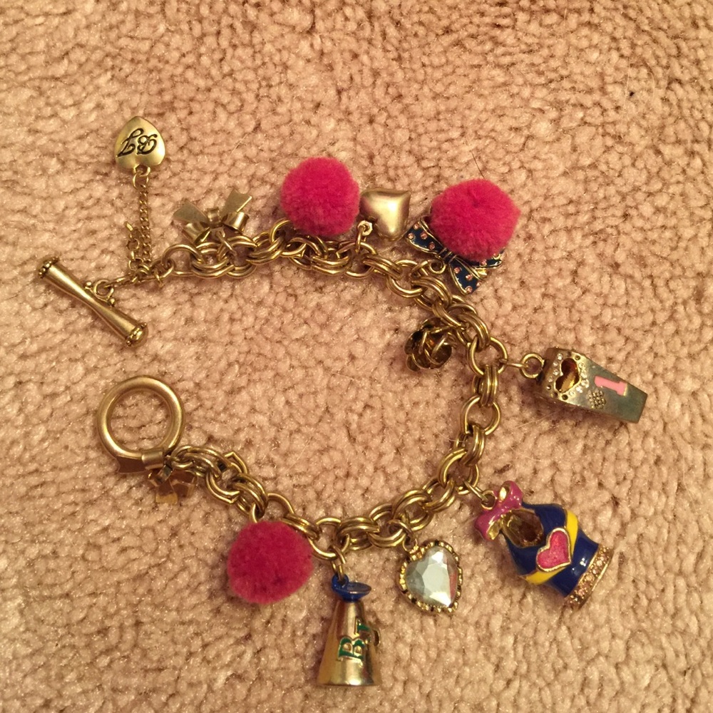 Brand-new Betsey Johnson cheer themed bracelet!